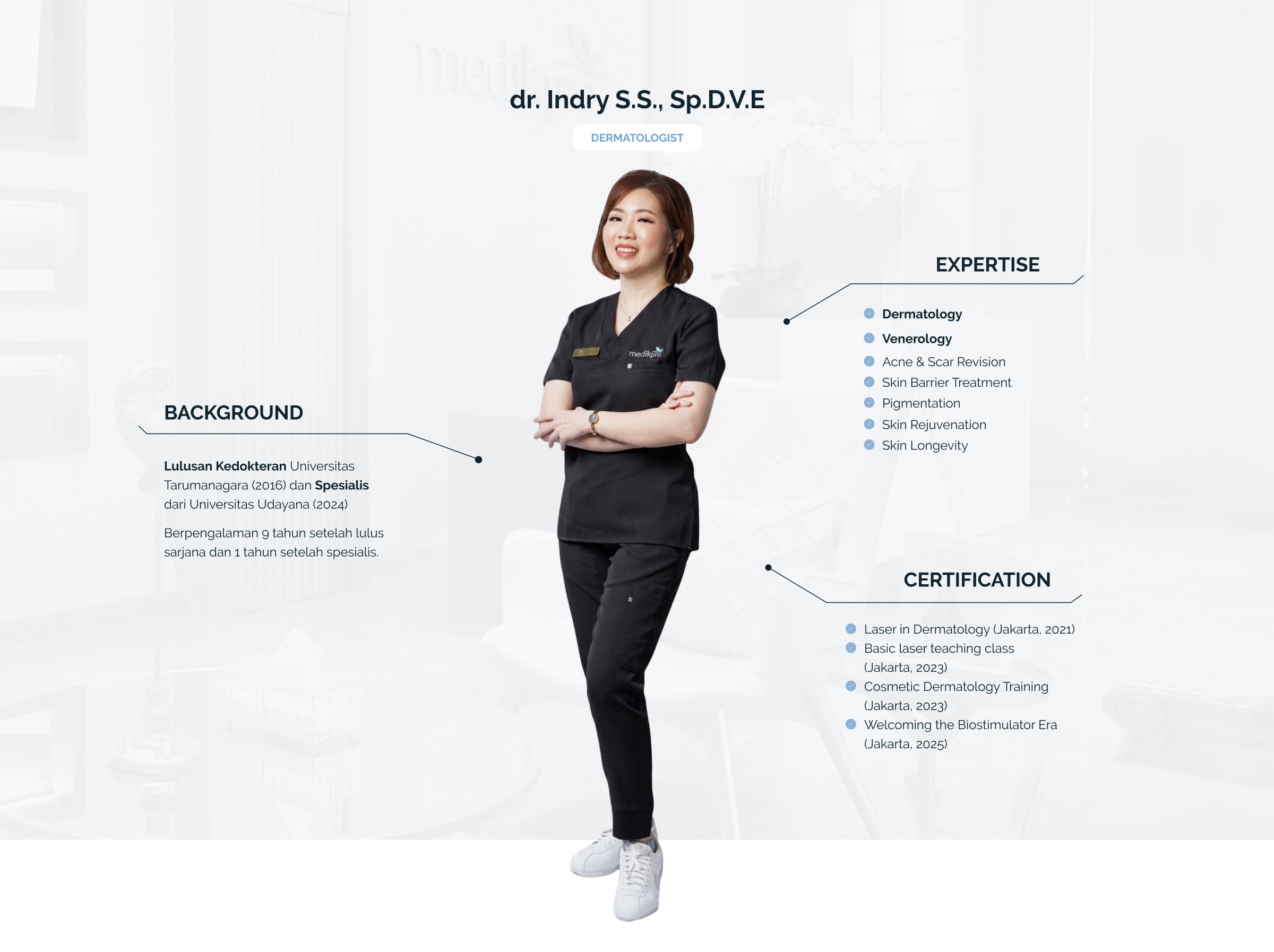 dr. Indry S.S., Sp.D.V.E